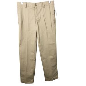 Lands' End NWT Boy's Adjustable Waist School Uniform Khaki Pants Size 12H